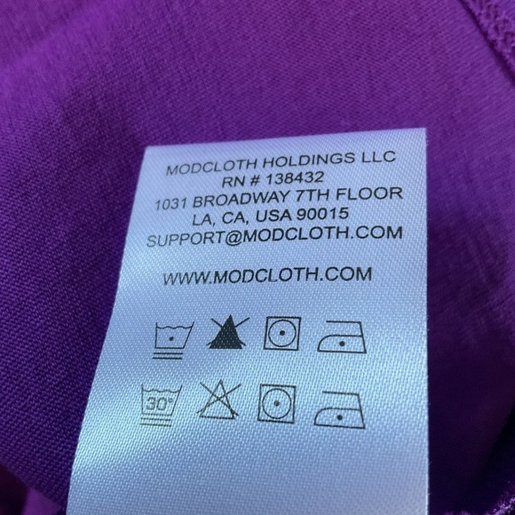 Modcloth When Casual Calls Crew Neck Tee Purple Halloween Witch Size S NWT - Picture 9 of 9